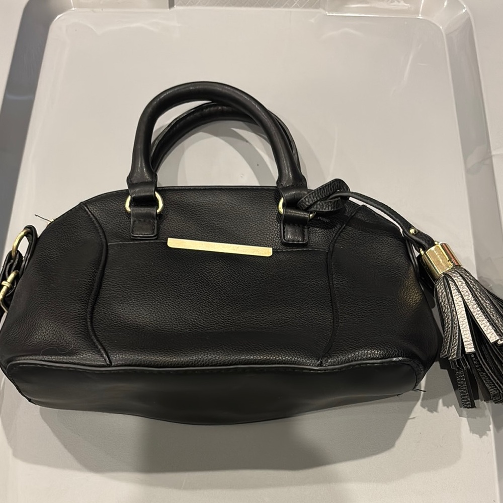Black Faux leather Handbag